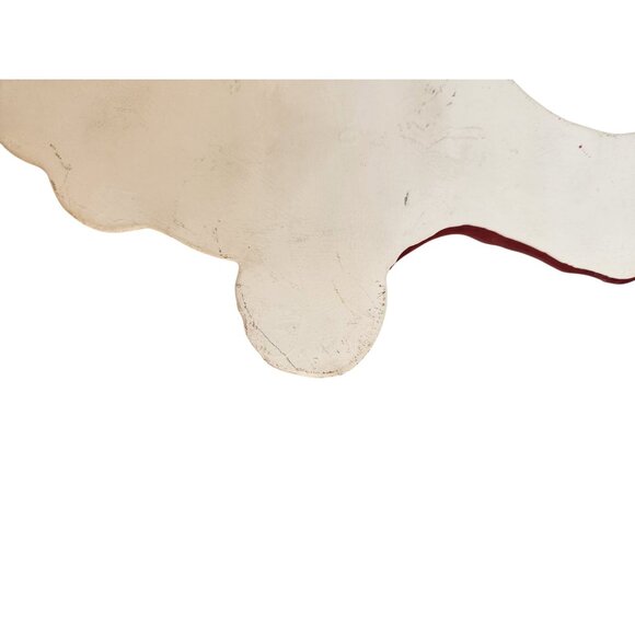 Santa Claus Face Wall Hanging Christmas Decoration Red/White Vintage Look 13x10 - Picture 12 of 12